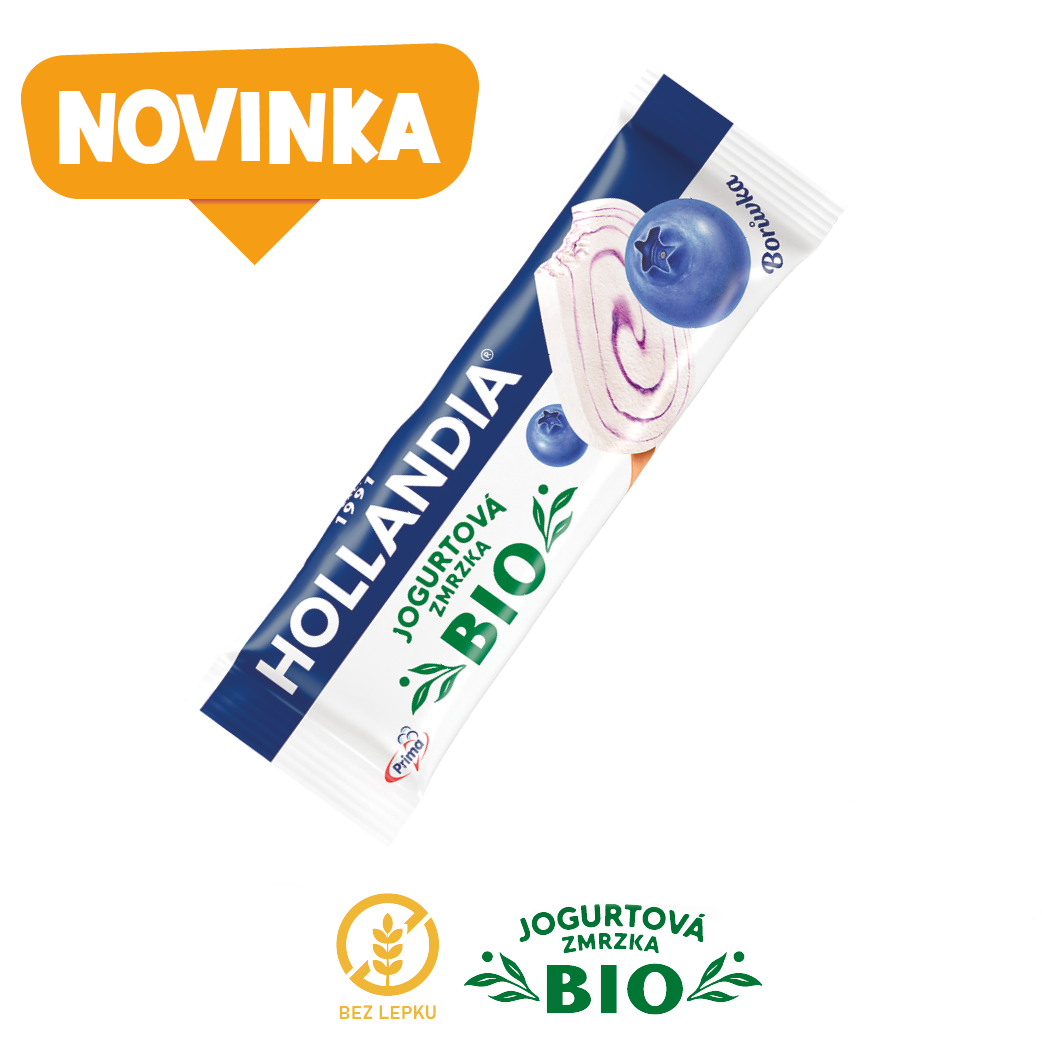 Hollandia BIO jogurtová zmrzka čučoriedka