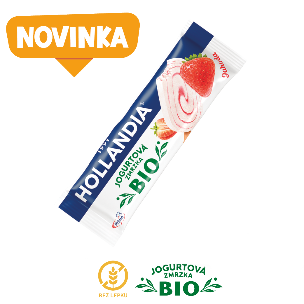 Hollandia BIO jogurtová zmrzka jahoda